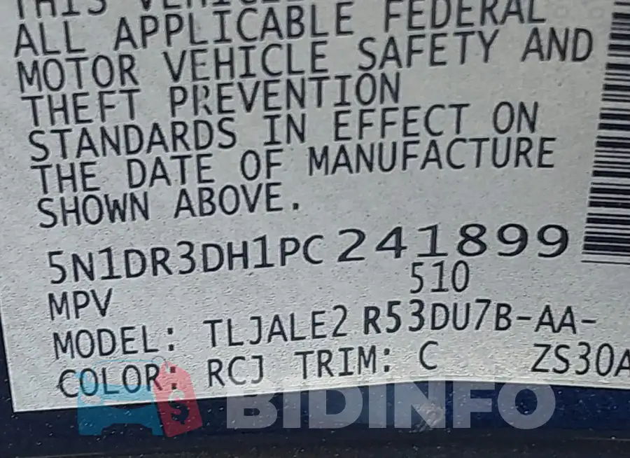 5N1DR3DH1PC241899 Photo# 9