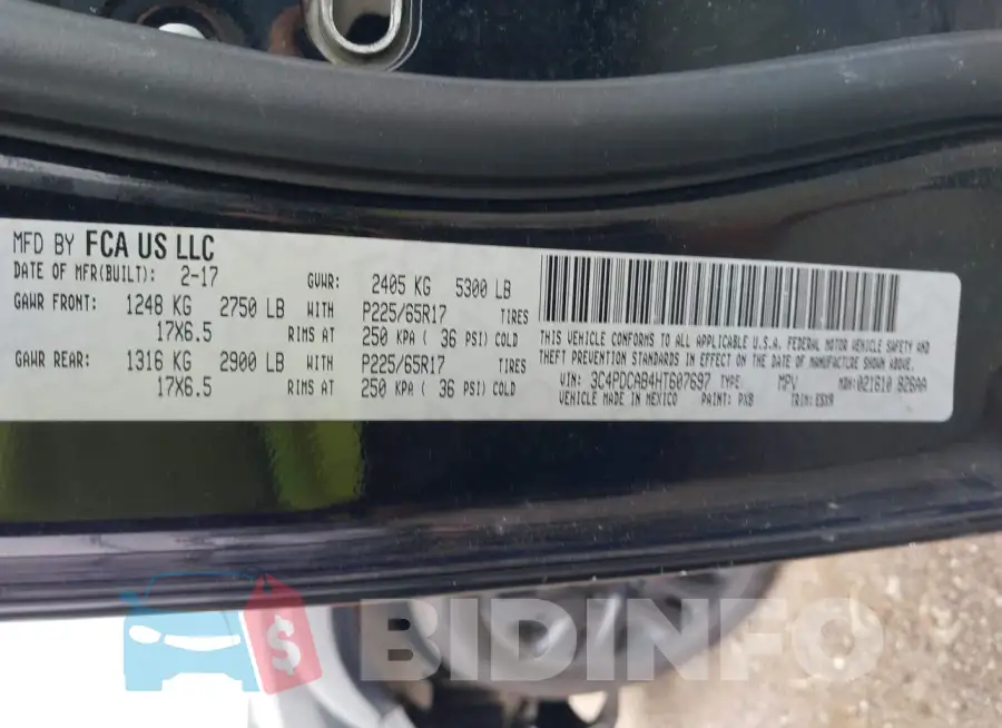 3C4PDCAB4HT607697 Photo# 9