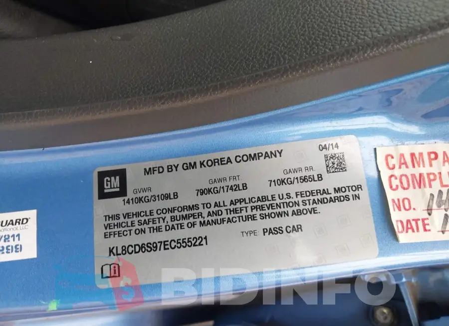 KL8CD6S97EC555221 Photo# 9