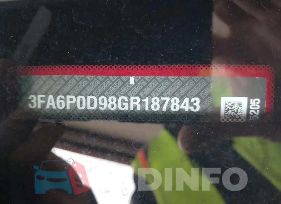 3FA6P0D98GR187843 Photo# 9