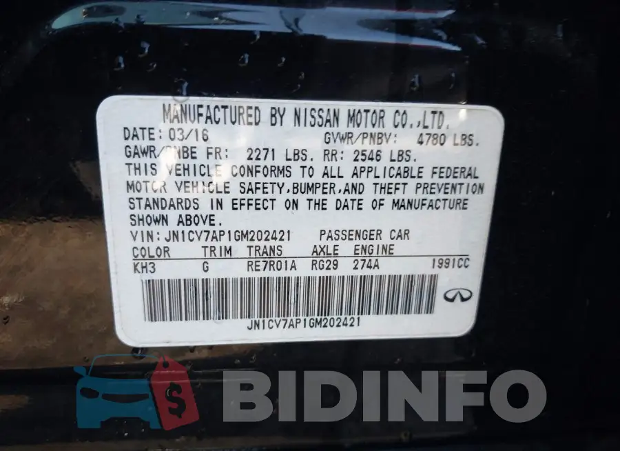 JN1CV7AP1GM202421 Photo# 9