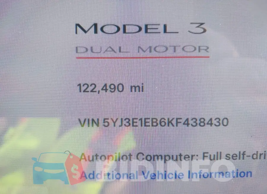 5YJ3E1EB6KF438430 Photo# 7