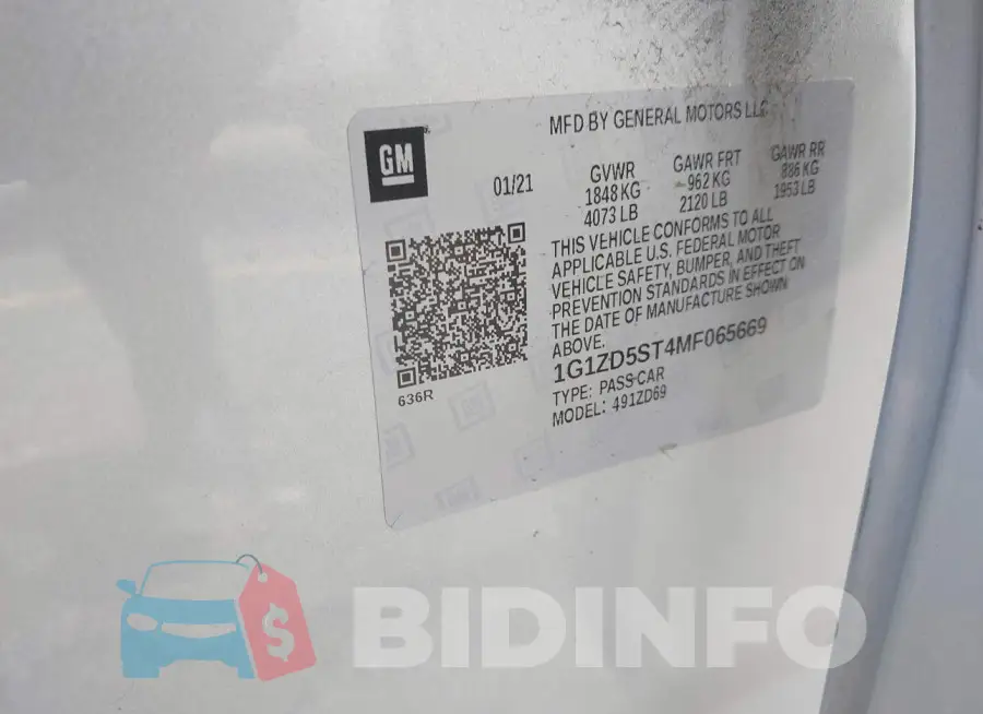 1G1ZD5ST4MF065669 Photo# 9