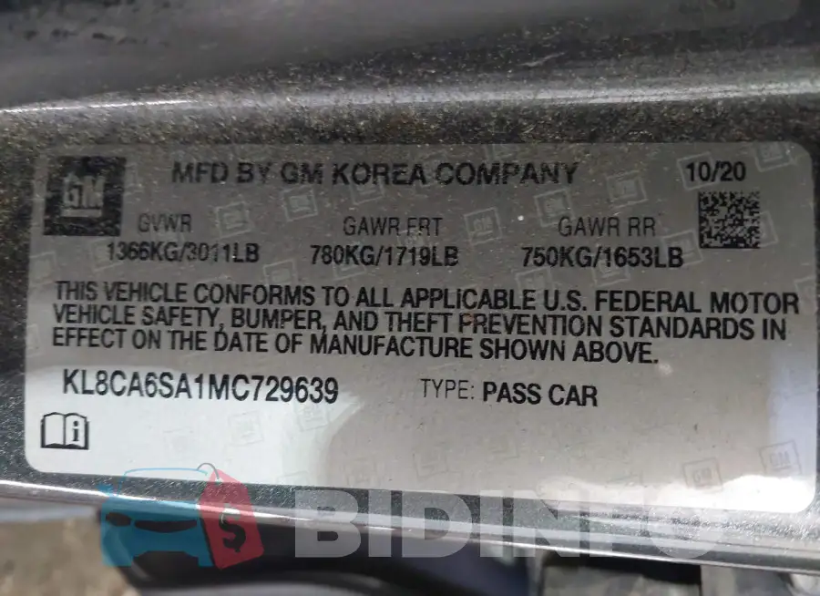 KL8CA6SA1MC729639 Photo# 9