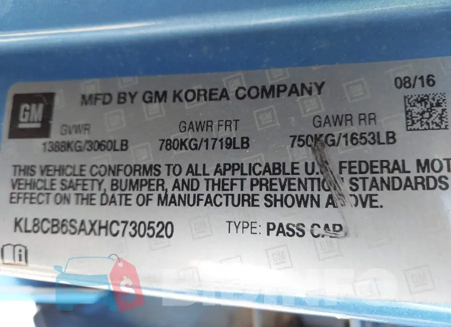KL8CB6SAXHC730520 Photo# 9