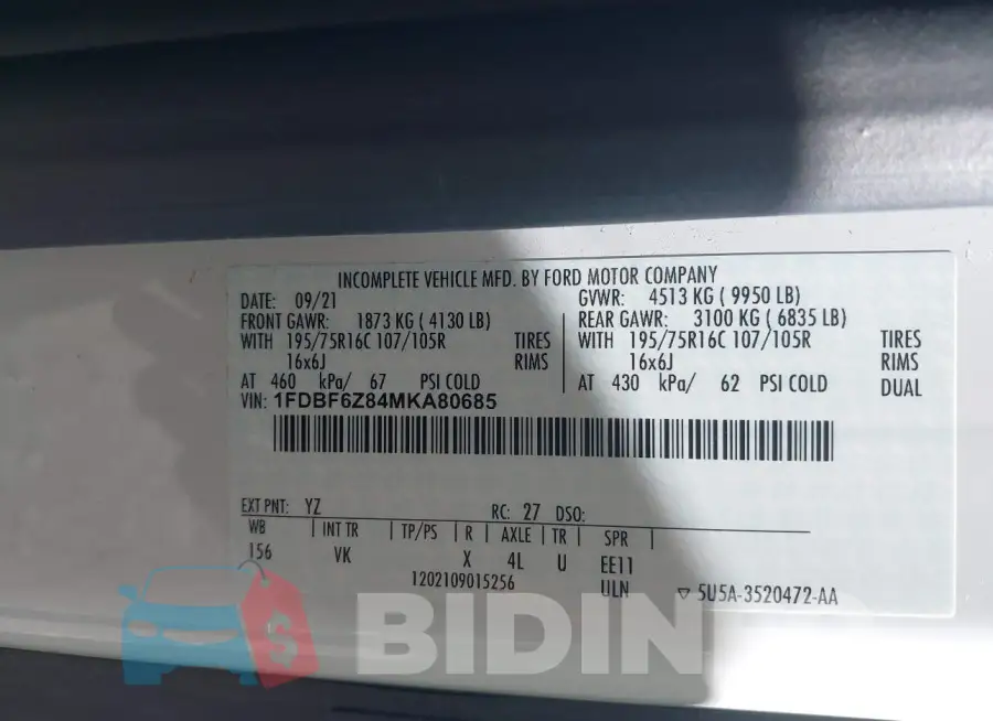 1FDBF6Z84MKA80685 Photo# 9
