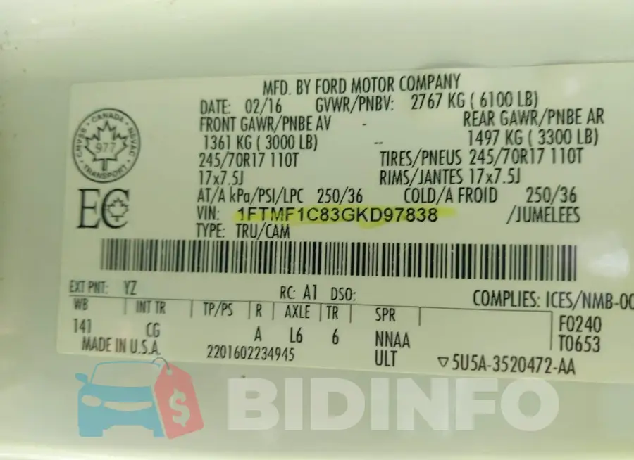 1FTMF1C83GKD97838 Photo# 9