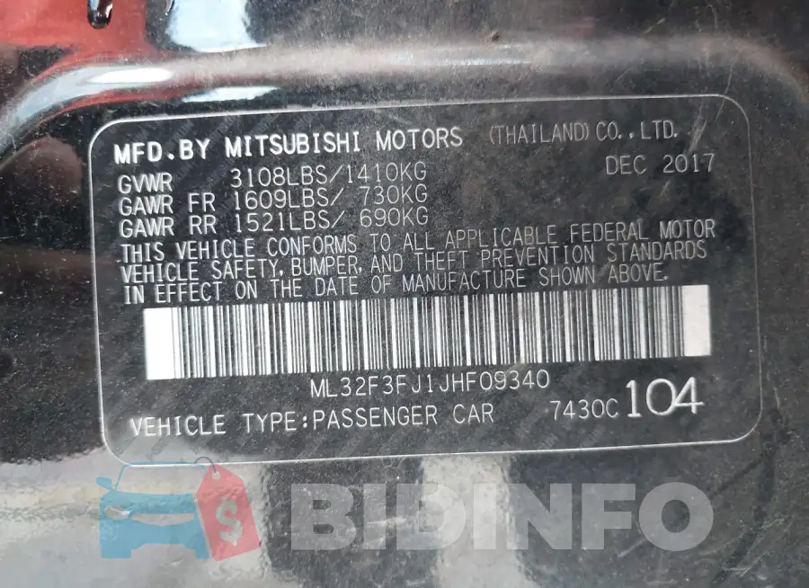 ML32F3FJ1JHF09340 Photo# 9