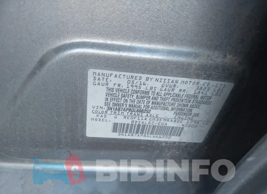 3N1AB7AP8GL666252 Photo# 9