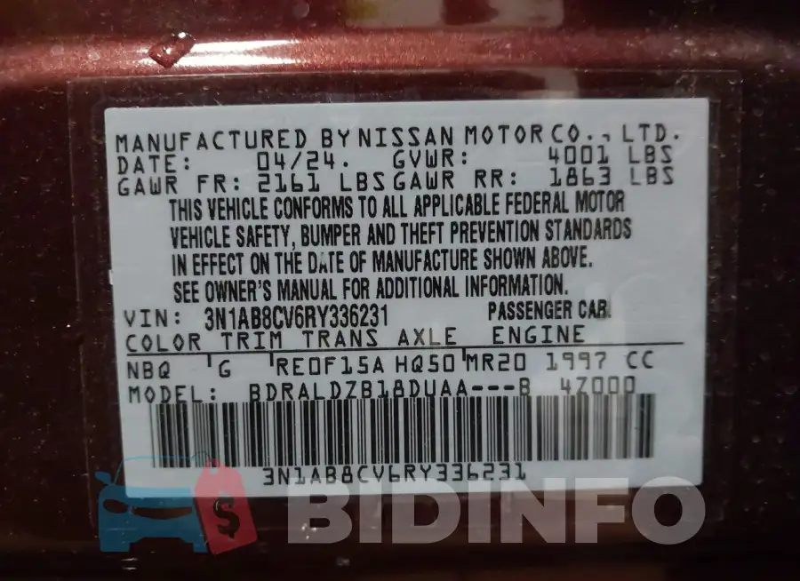 3N1AB8CV6RY336231 Photo# 9