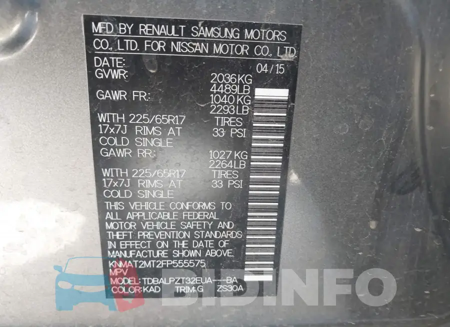 KNMAT2MT2FP555575 Photo# 9