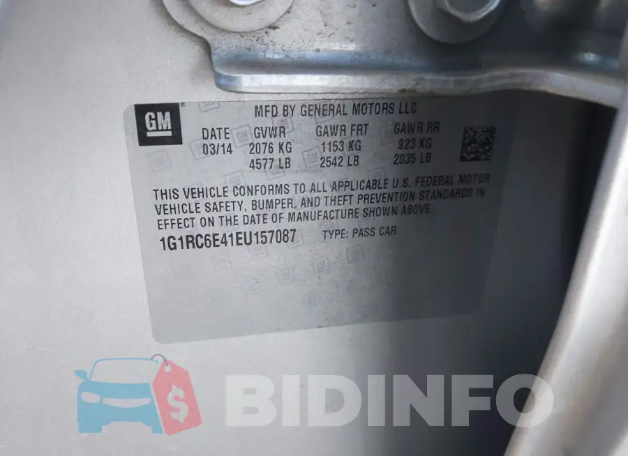 1G1RC6E41EU157087 Photo# 9