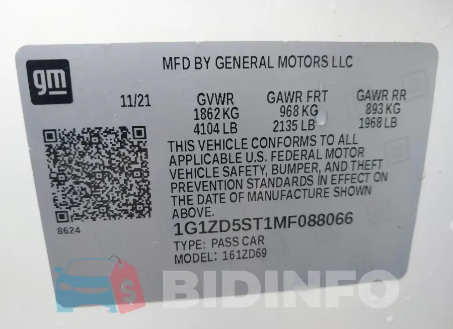 1G1ZD5ST1MF088066 Photo# 9