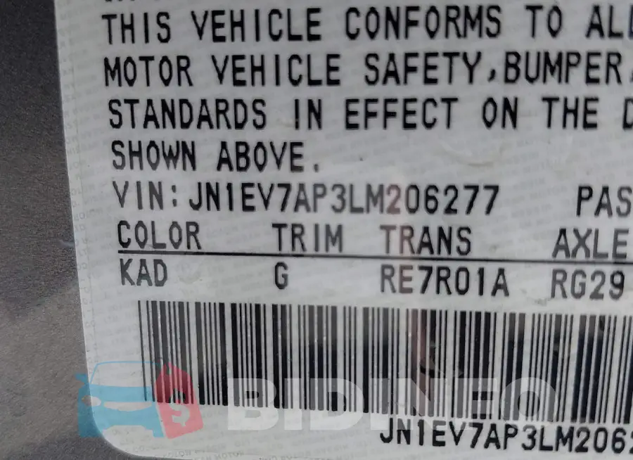 JN1EV7AP3LM206277 Photo# 9