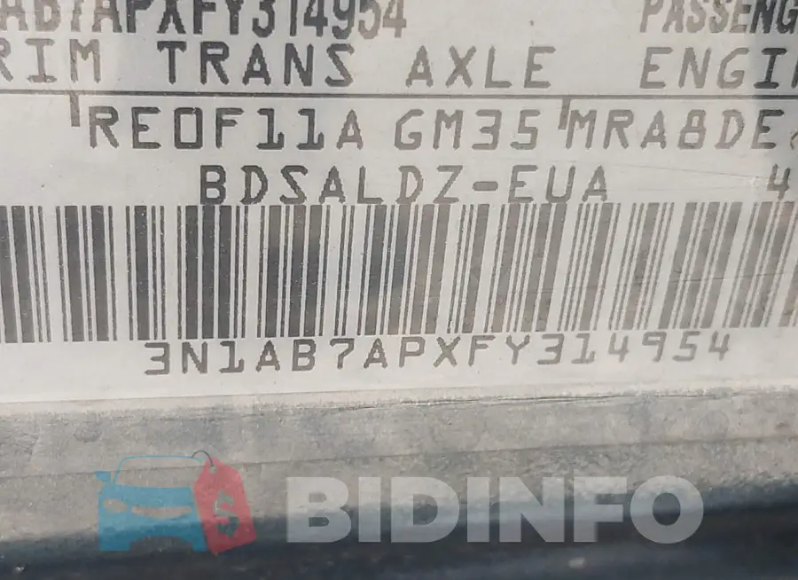 3N1AB7APXFY314954 Photo# 9