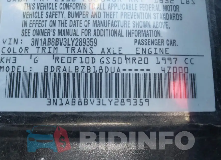 3N1AB8BV3LY289359 Photo# 9