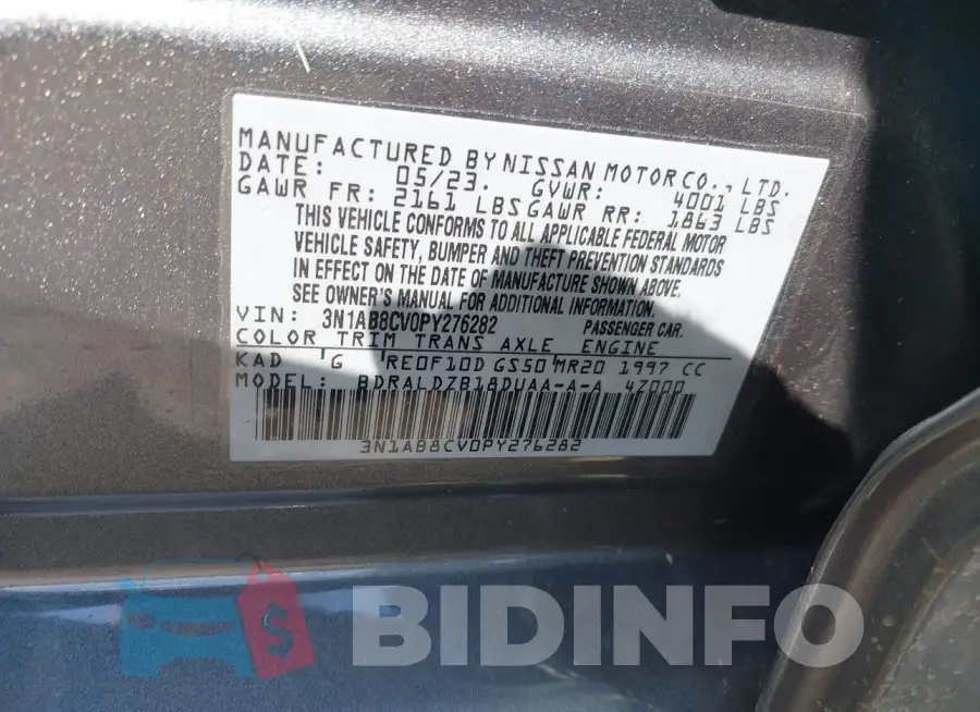3N1AB8CV0PY276282 Photo# 9