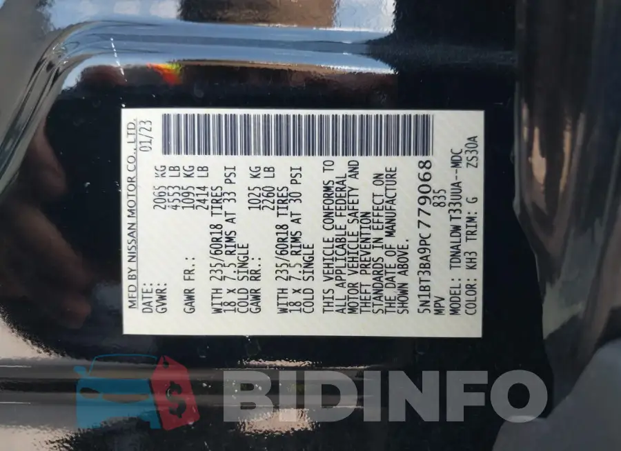 5N1BT3BA9PC779068 Photo# 9