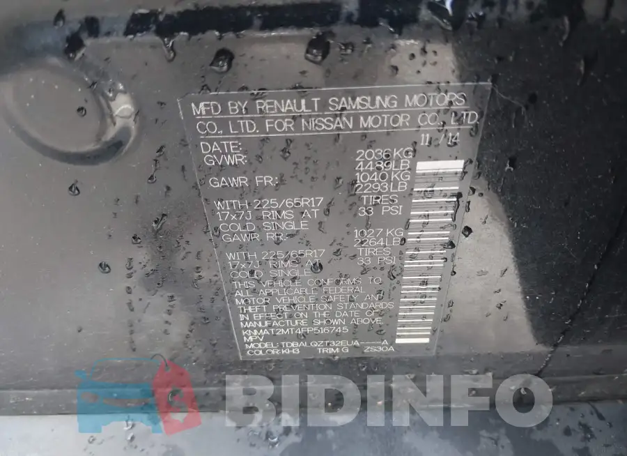 KNMAT2MT4FP516745 Photo# 9