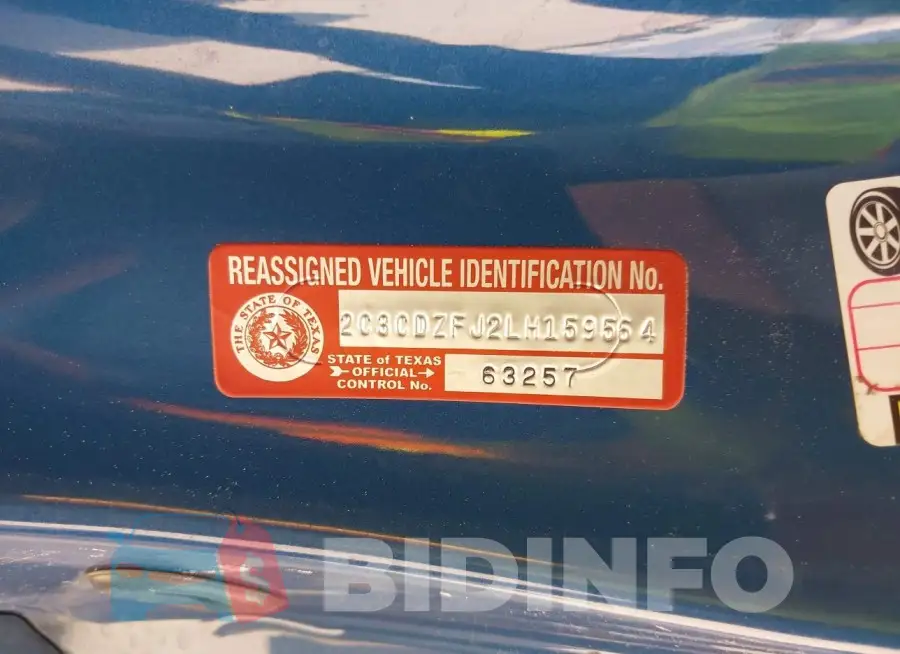 2C3CDZFJ2LH159564 Photo# 9