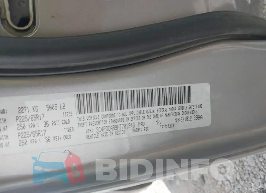 3C4PDCAB9HT701249 Photo# 9