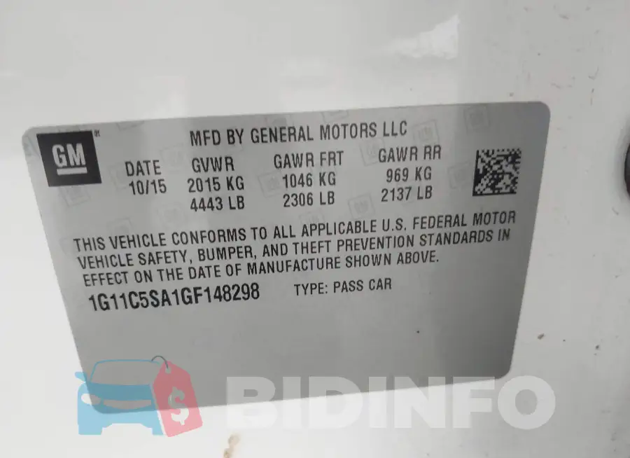 1G11C5SA1GF148298 Photo# 9
