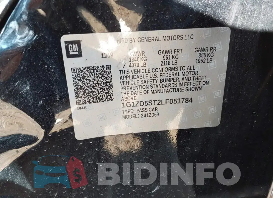 1G1ZD5ST2LF051784 Photo# 9