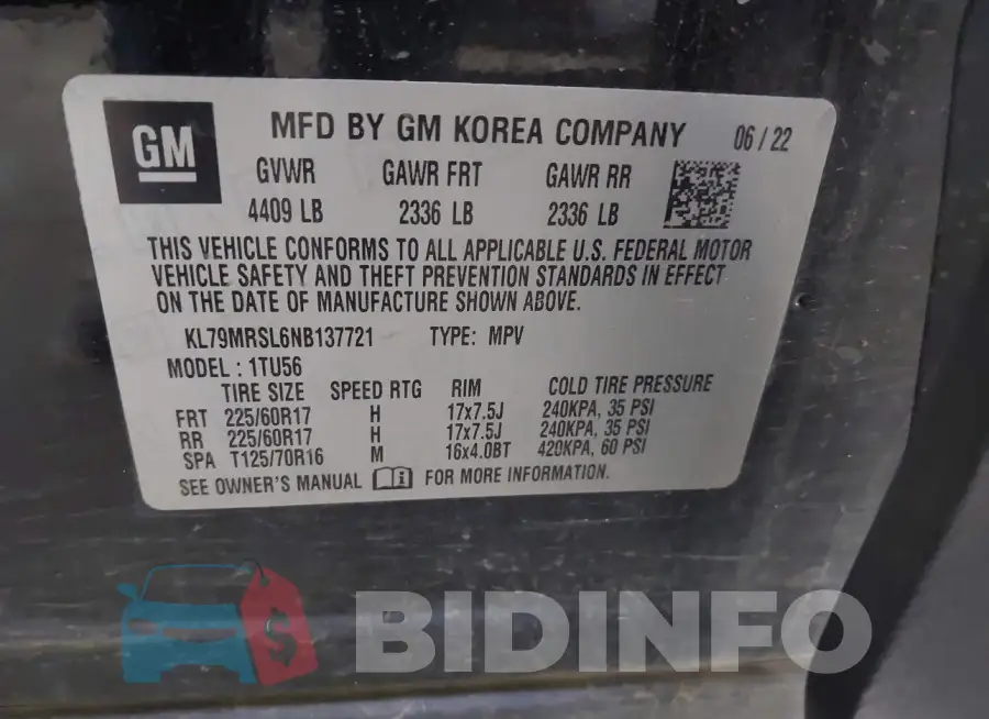 KL79MRSL6NB137721 Photo# 9
