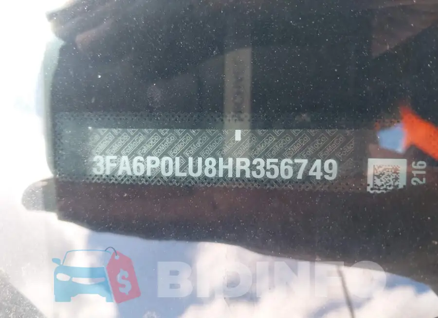 3FA6P0LU8HR356749 Photo# 9