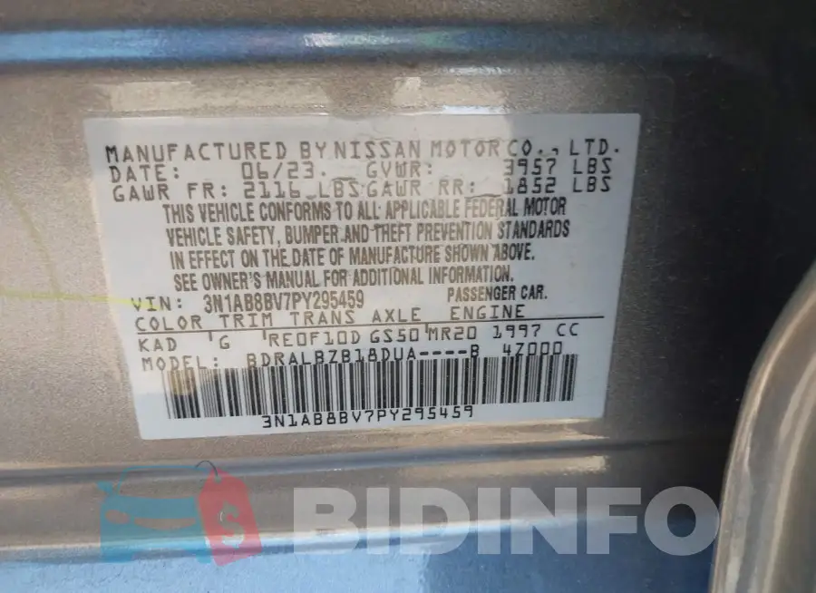 3N1AB8BV7PY295459 Photo# 9