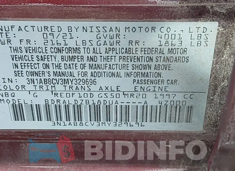 3N1AB8CV3MY329696 Photo# 9