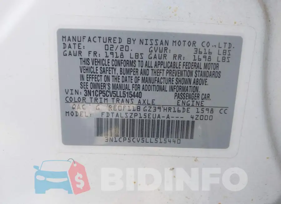 3N1CP5CV5LL515440 Photo# 9