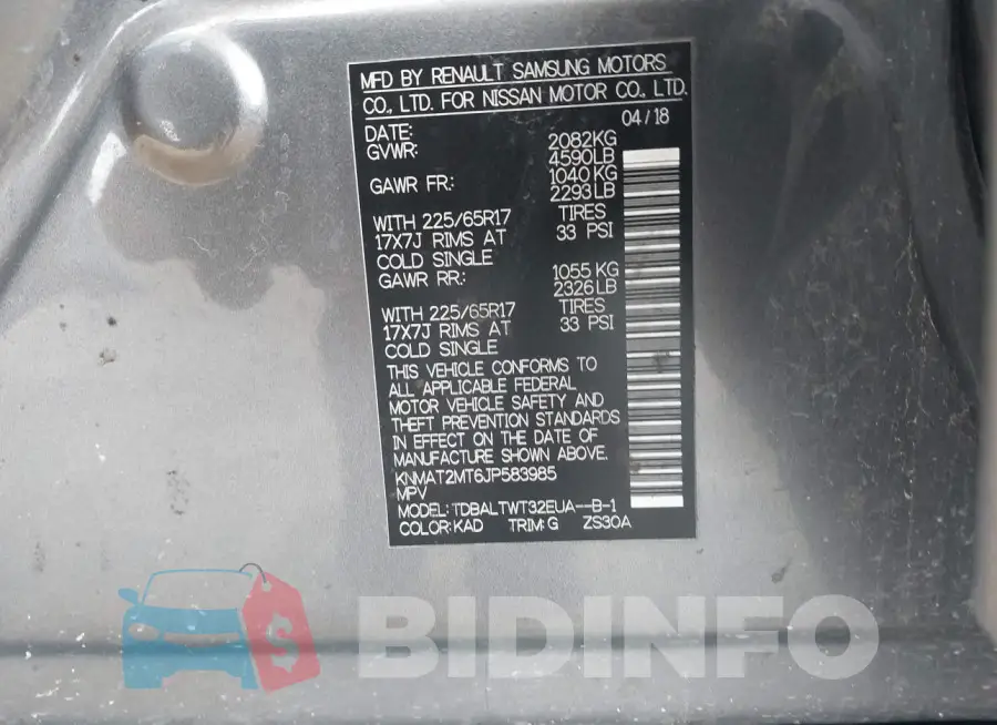 KNMAT2MT6JP583985 Photo# 9