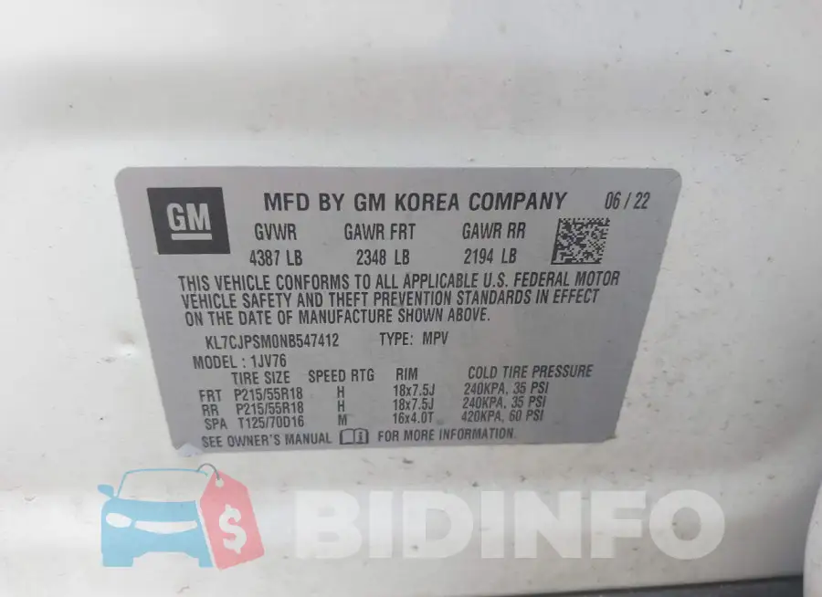KL7CJPSM0NB547412 Photo# 9