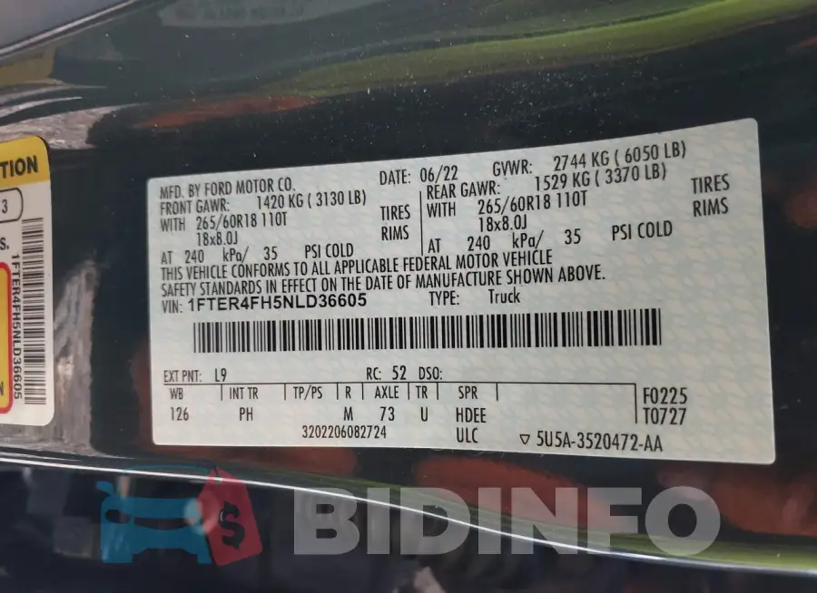 1FTER4FH5NLD36605 Photo# 9