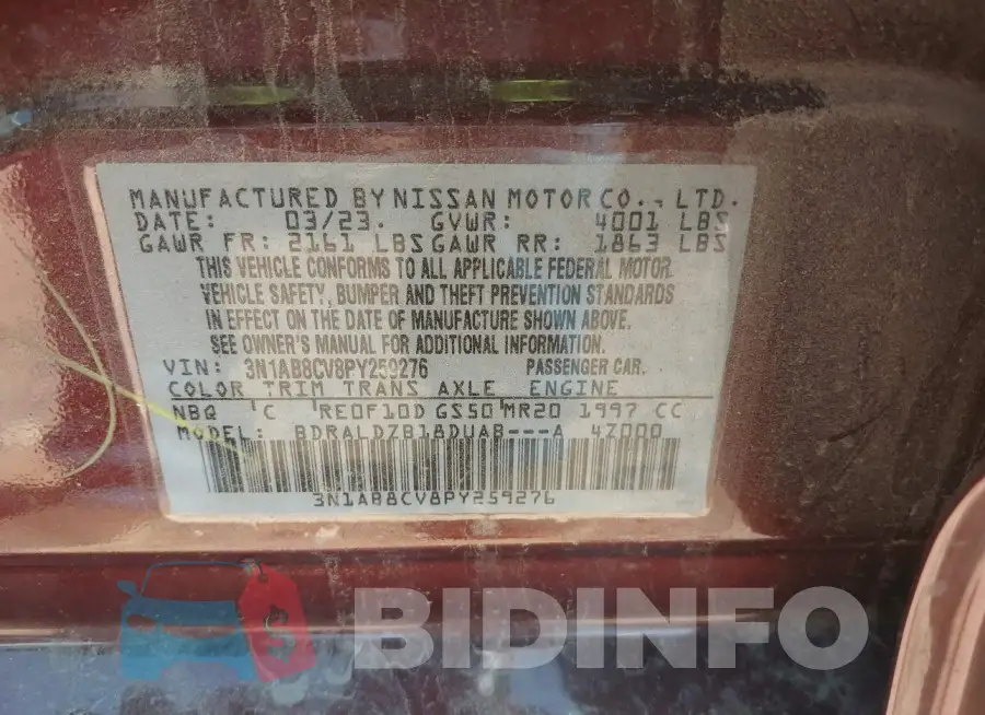3N1AB8CV8PY259276 Photo# 9