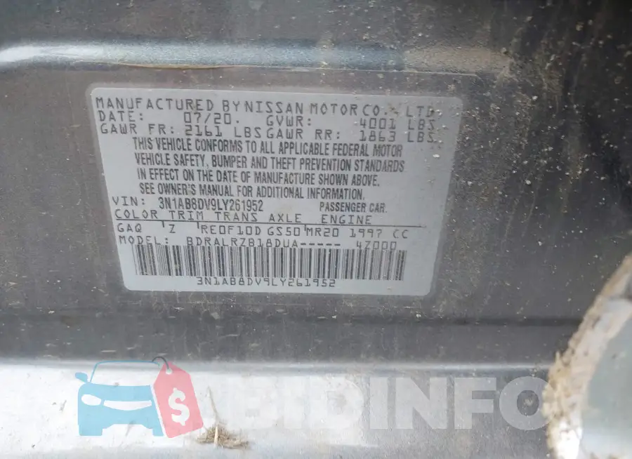 3N1AB8DV9LY261952 Photo# 9