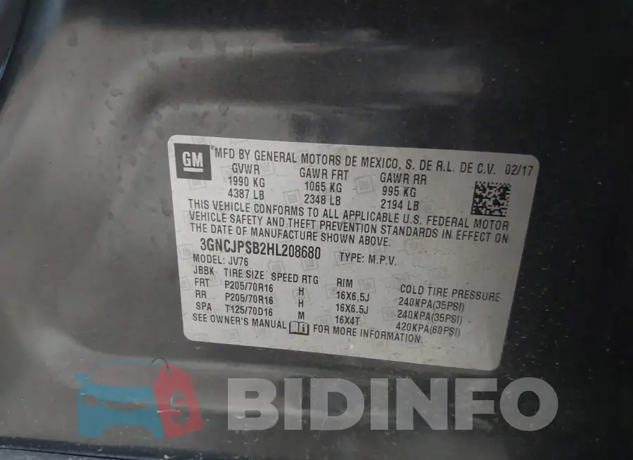 3GNCJPSB2HL208680 Photo# 9