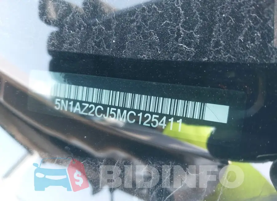 5N1AZ2CJ5MC125411 Photo# 9