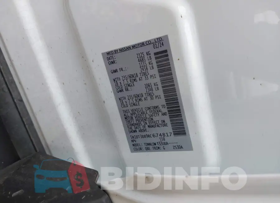 5N1BT3BB9RC674817 Photo# 9