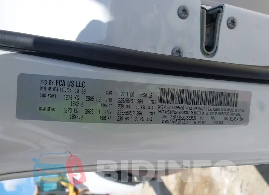 1C4PJLDB2LD553531 Photo# 9