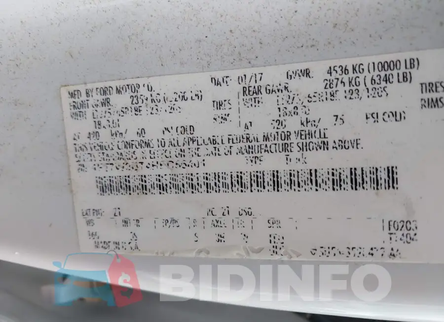 1FT7W2BT4HEC56401 Photo# 9