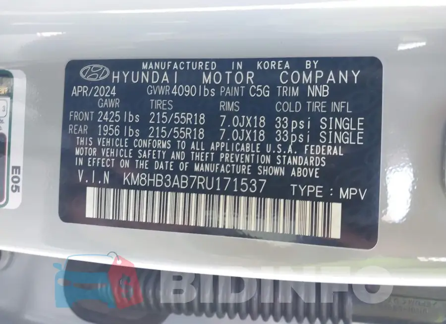 KM8HB3AB7RU171537 Photo# 9