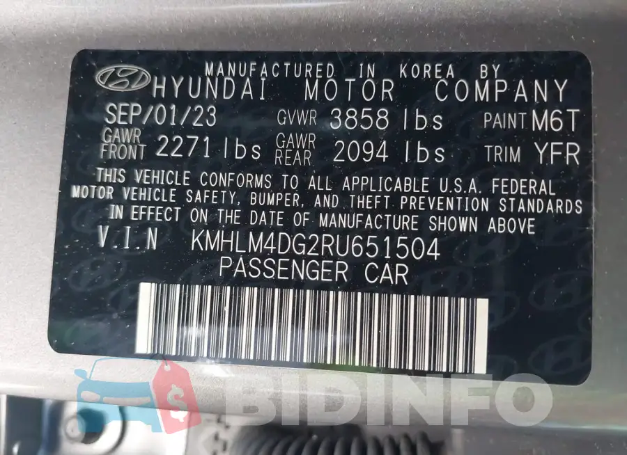 KMHLM4DG2RU651504 Photo# 9