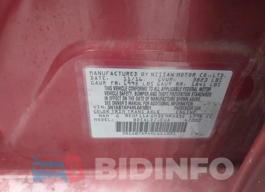 3N1AB7AP4HL661051 Photo# 9