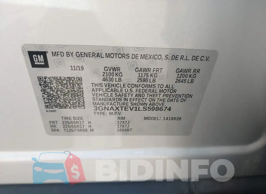 3GNAXTEV1LS598674 Photo# 9