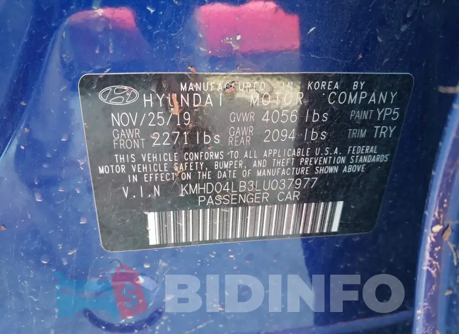 KMHD04LB3LU037977 Photo# 9