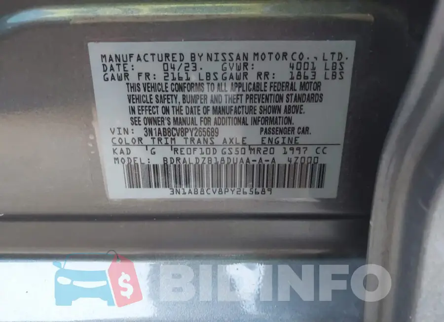 3N1AB8CV8PY265689 Photo# 9
