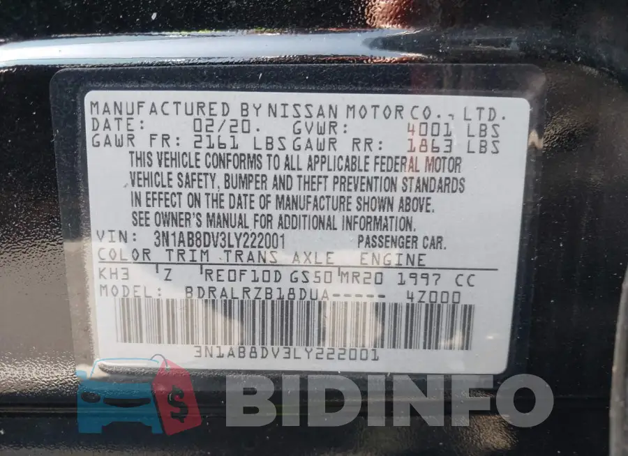 3N1AB8DV3LY222001 Photo# 9