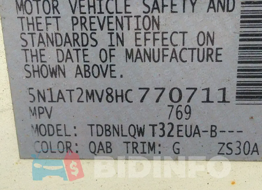 5N1AT2MV8HC770711 Photo# 9